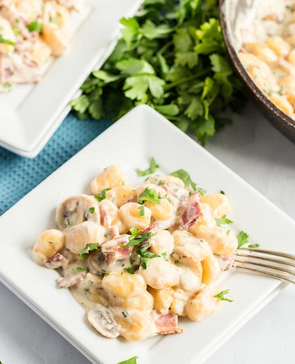 Creamy Mushroom Gnocchi