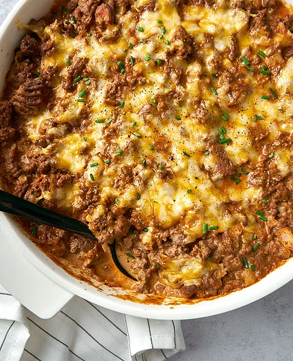 Keto Cheeseburger Casserole