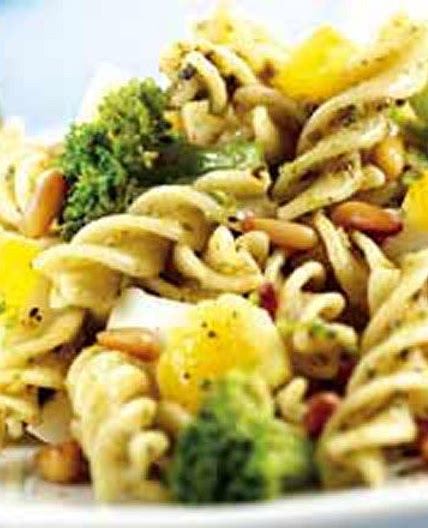 Fusilli with egg and broccoli recipe