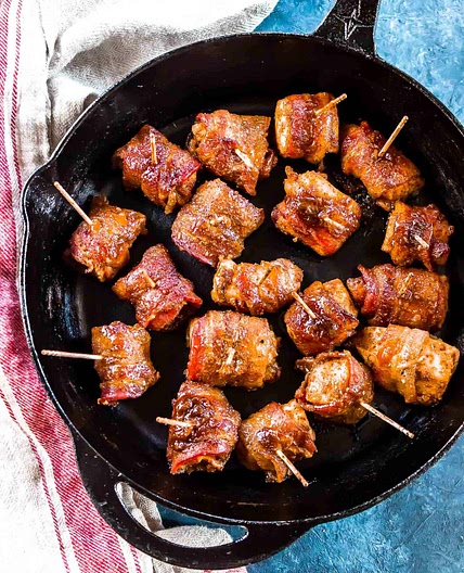 Keto Bacon Brown Sugar Chicken Bites