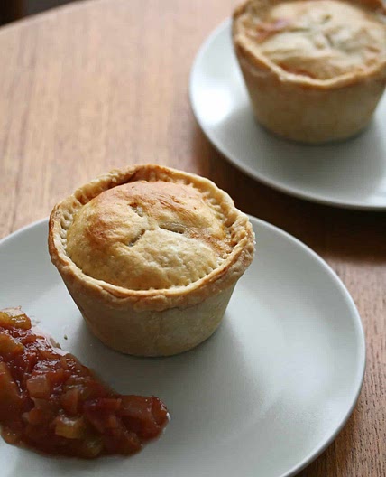 Mini Tourtieres with Chunky Homemade Ketchup