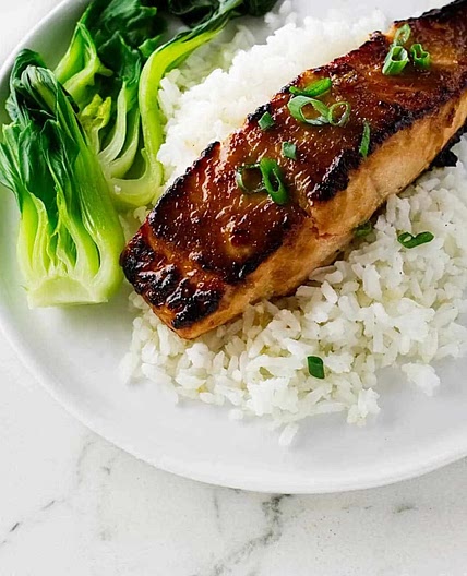 Ginger-Miso Glazed Salmon