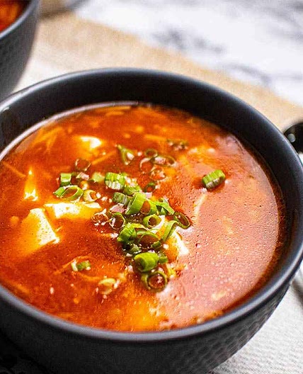 Tomato, Enoki Mushroom and Tofu Soup