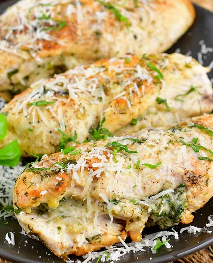Parmesan and Herb Stuffed Chicken