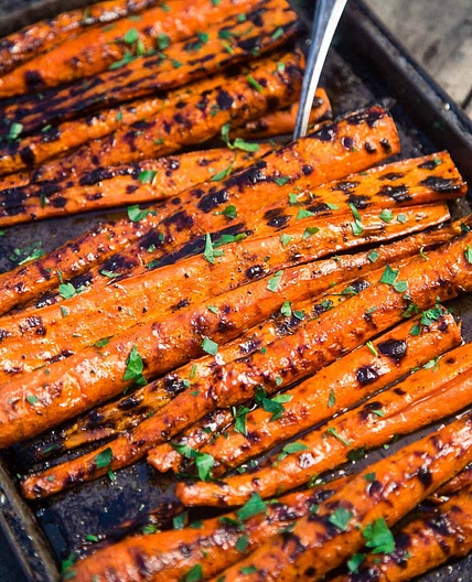 Grilled and Glazed Carrots