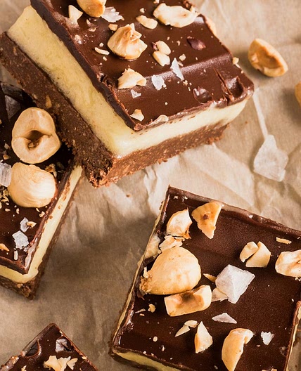 Hazelnut Nanaimo Bars