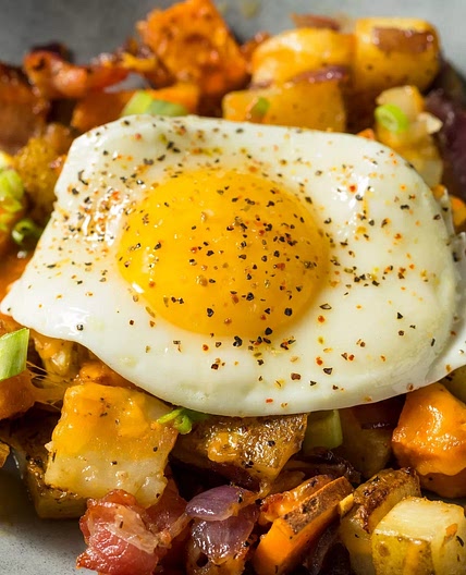 Sweet Potato and Chicken Sausage Hash