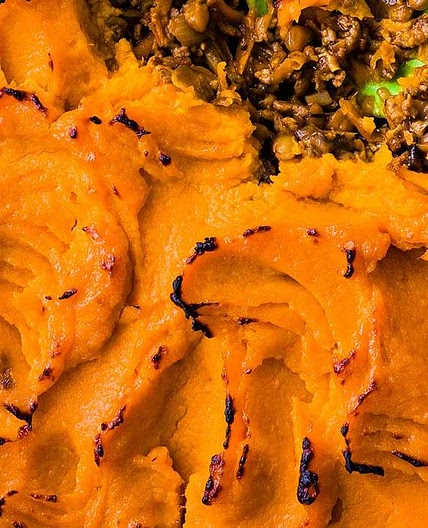 Sweet potato shepherd's pie