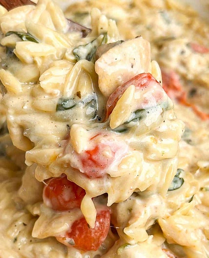 Orzo Tuscan Chicken Bake
