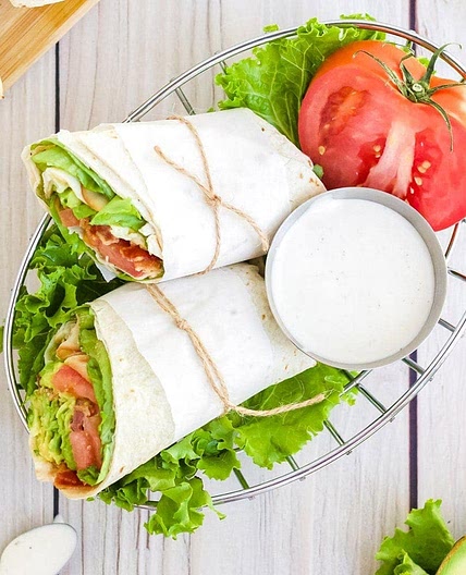 Turkey BLT Wraps