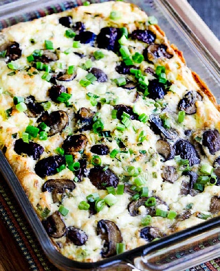 Mushroom and Feta Breakfast Casserole