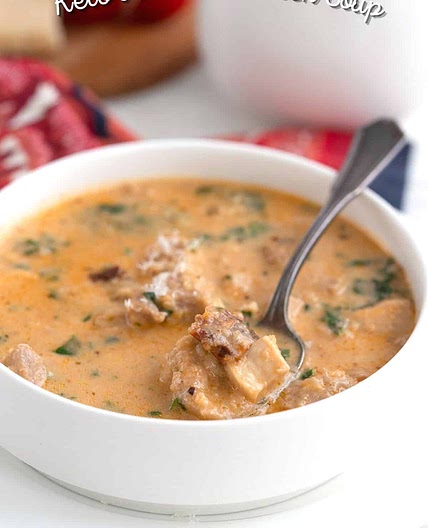 Creamy Keto Tuscan Chicken Soup