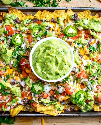 Spicy Black Bean Nachos
