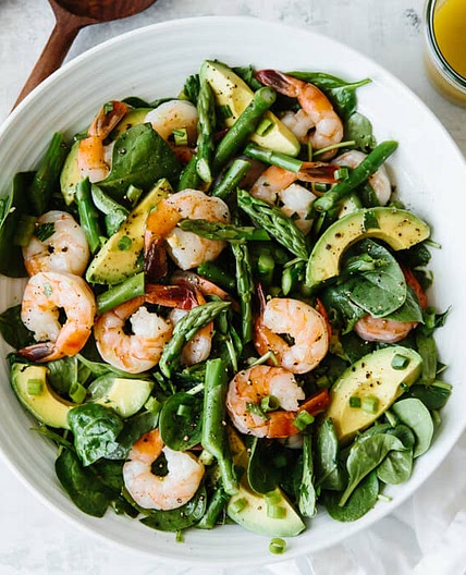 Shrimp, Asparagus and Avocado Salad