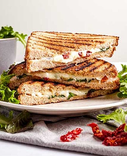 Grilled Cheese with Feta and Sun Dried Tomatoes