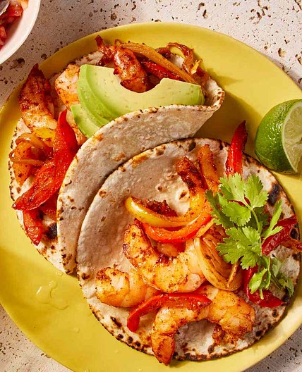 Sheet-Pan Shrimp Fajitas