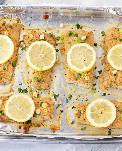 Parmesan Herb Baked Mahi Mahi