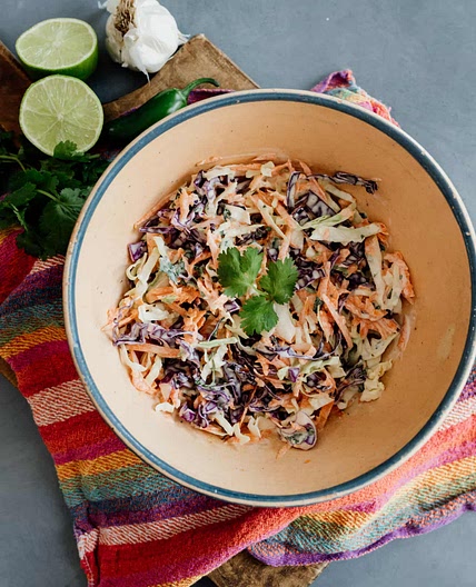 Spicy Coleslaw For Fish Tacos