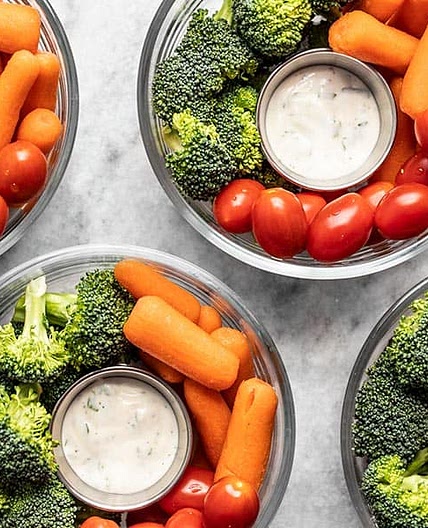 Meal Prep Vegetable Snack Packs