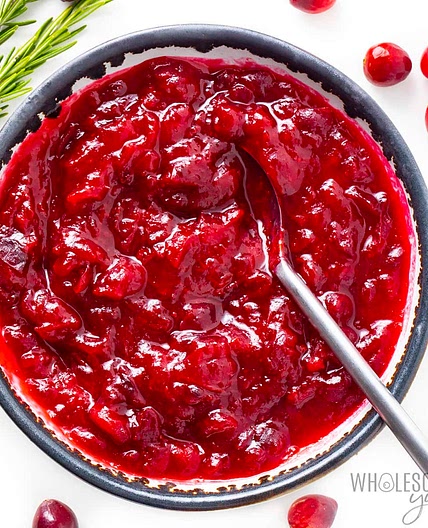 Sugar Free Cranberry Sauce (4 Ingredients)