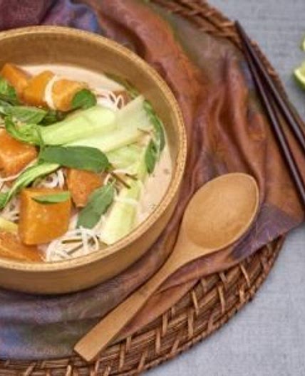 Vegan Pumpkin, Galangal and Coconut Soup