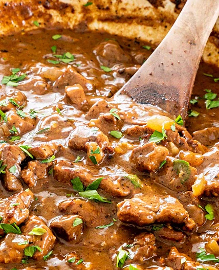 Beef Tips with Gravy