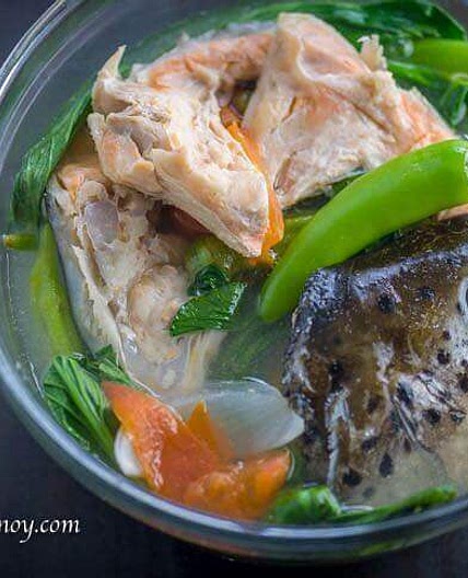 Sinigang na Salmon sa Miso
