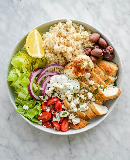 Greek Chicken Grain Bowl Recipe
