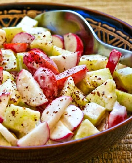 Cucumber Radish Tomato Salad