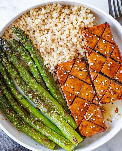 Maple Soy Baked Tofu Steaks