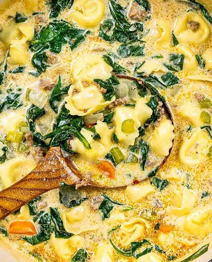 Creamy Tortellini Soup