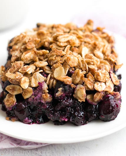 The Ultimate Healthy Blueberry Crumble