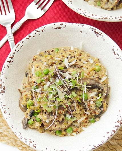 Wild Mushroom Quinoa Risotto Recipe