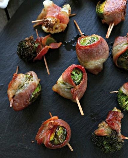 Air Fryer Bacon Wrapped Veggies