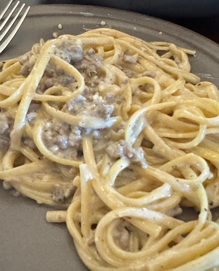 Beef and Garlic Butter Pasta