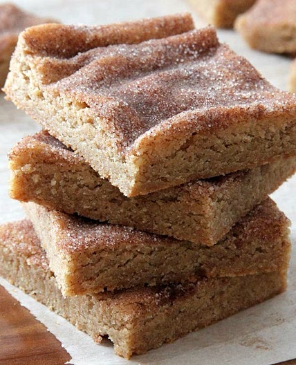 Snickerdoodle Blondie Bars