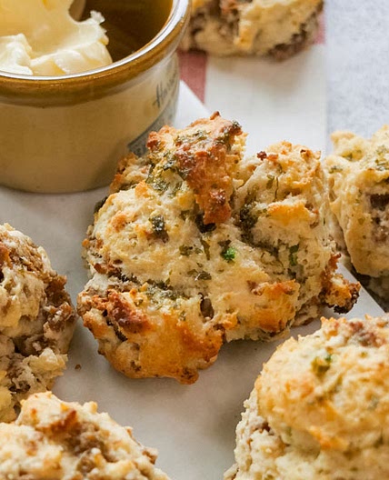 Vegan Savoury Scones | Vegan Cheese and Sausage Scone