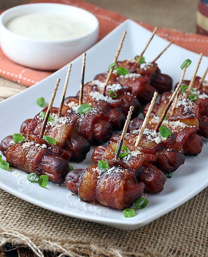 BBQ Bacon Wrapped Smokies