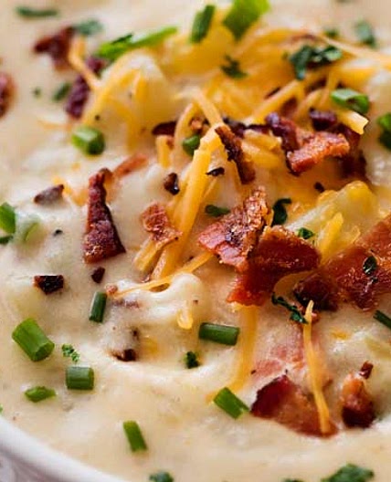 Skinny Slow Cooker Potato Soup