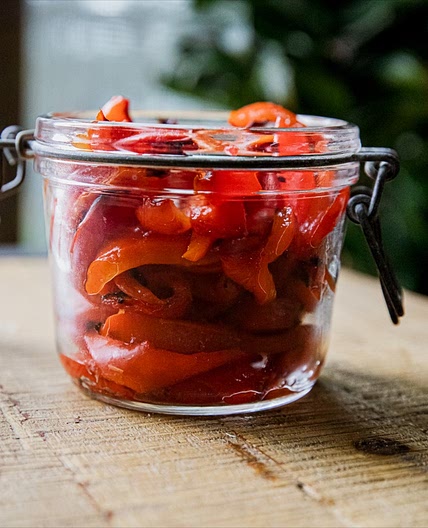 Traeger Roasted Red Peppers