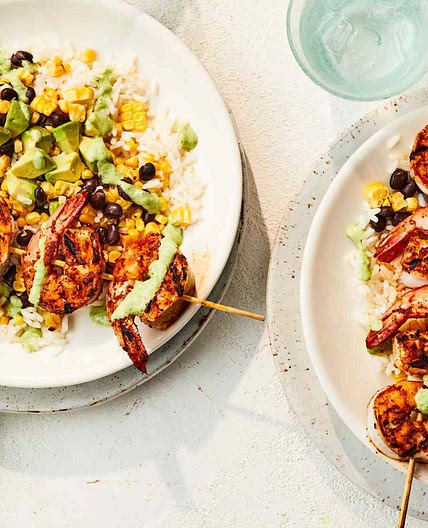 Blackened Shrimp Rice Bowls