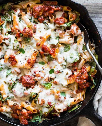 Chicken Sausage and Pasta Skillet