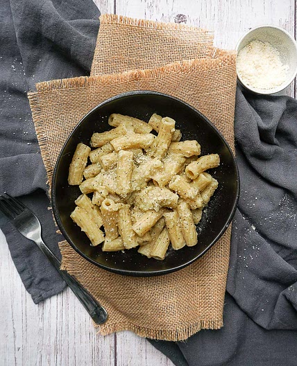 Pasta with Easy Creamy Eggplant Sauce