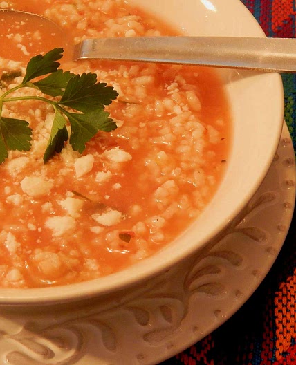 Mexican Rice Soup (Sopa Aguada de Arroz)
