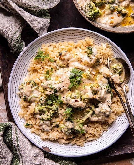 Crockpot Creamy Broccoli Cheddar Chicken