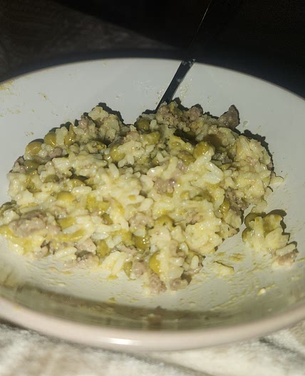 Easy cheesy sausage and rice