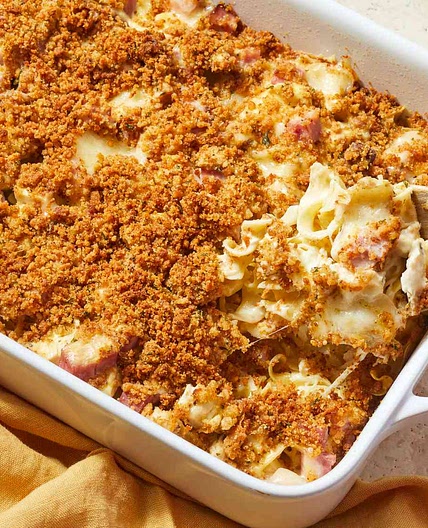 Creamy Chicken Cordon Bleu Casserole