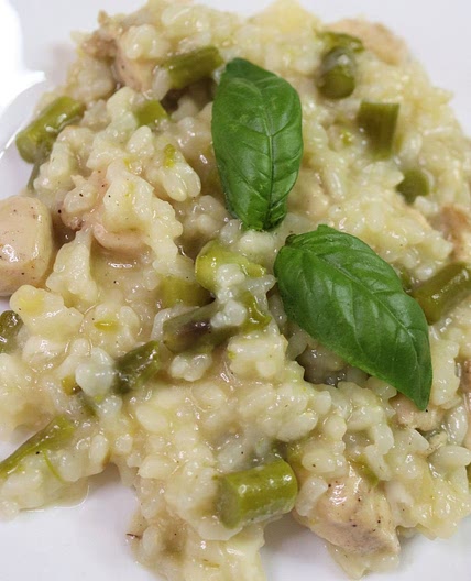 Asparagus Risotto with Chicken