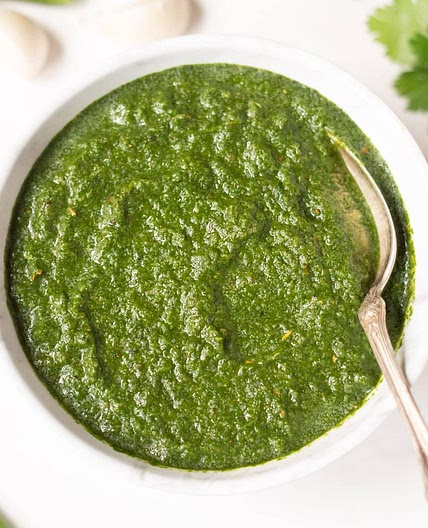 Mint Cilantro Chutney Recipe (Indian Green Chutney)