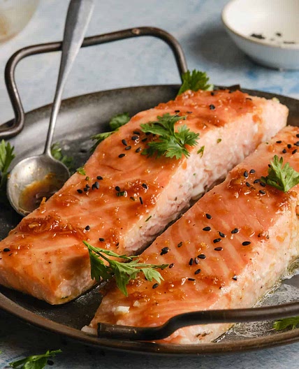 Asian Salmon (With Soy And Ginger)